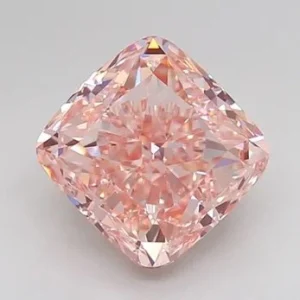Fancy Pink Sq.Cushion Mod.Brilliant Clarity VS1 Cts.3.50